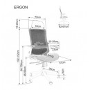 Кресло компьютерное SIGNAL ERGON серый